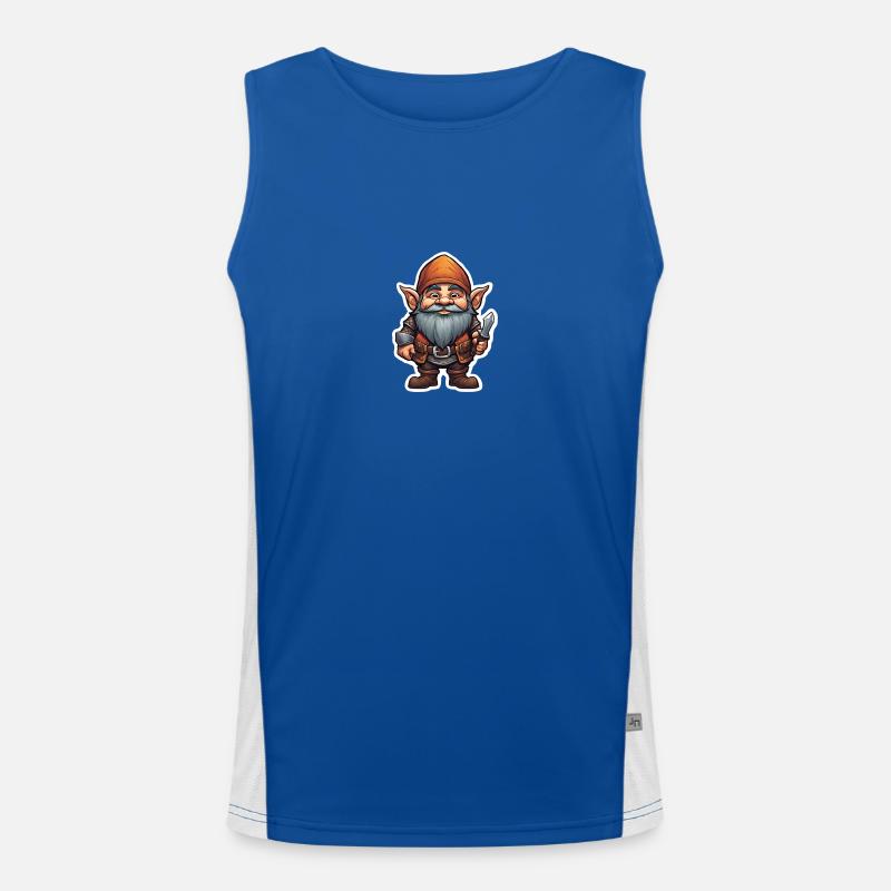 Mischievous Dwarven Warrior Men's Functional Contrast Tank Top 