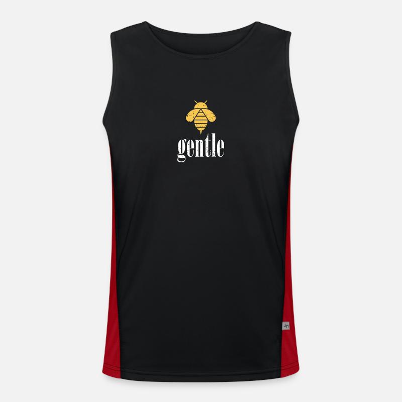 Abeille jaune Abeille douce Soyez doux Débardeur respirant contrasté Homme 