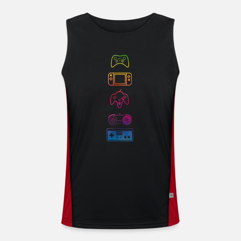 Classic Gaming controllers Men's Functional Contrast Tank Top 