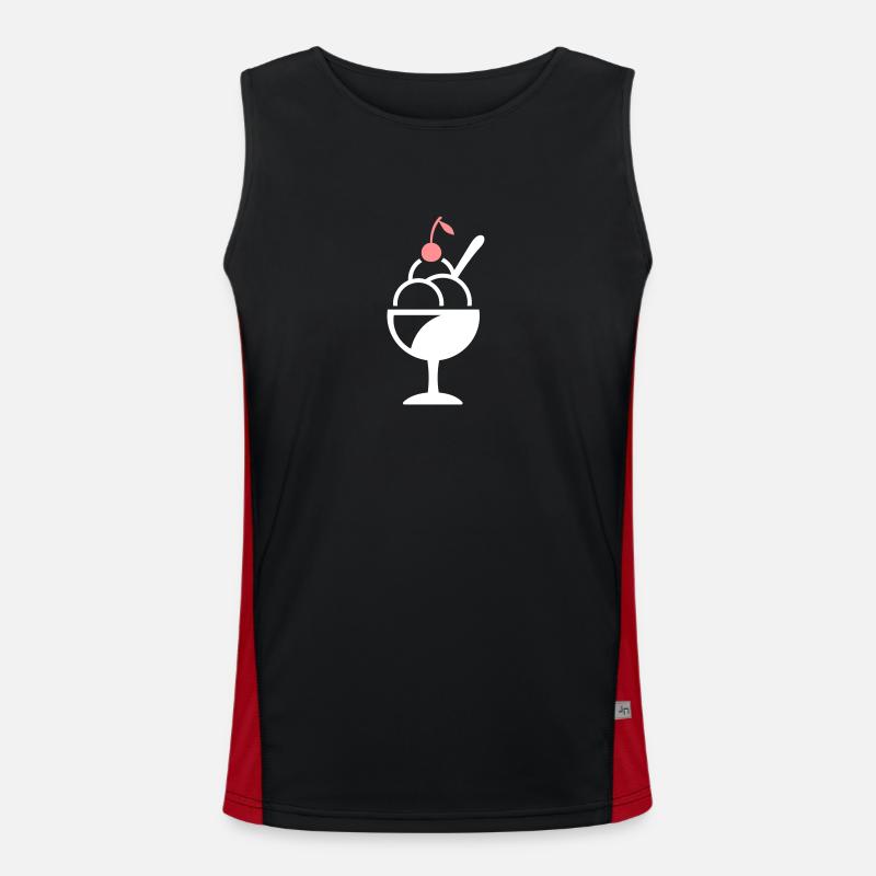 Eisbecher Funktionelles Kontrast-Tank Top für Männer 