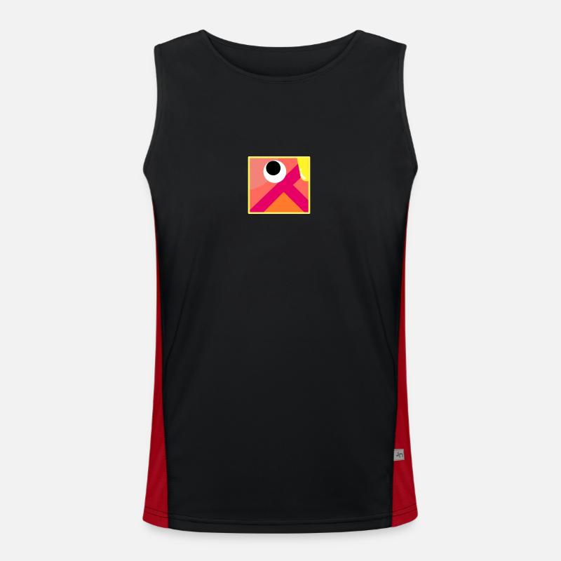 Keep it simple Funktionelles Kontrast-Tank Top für Männer 