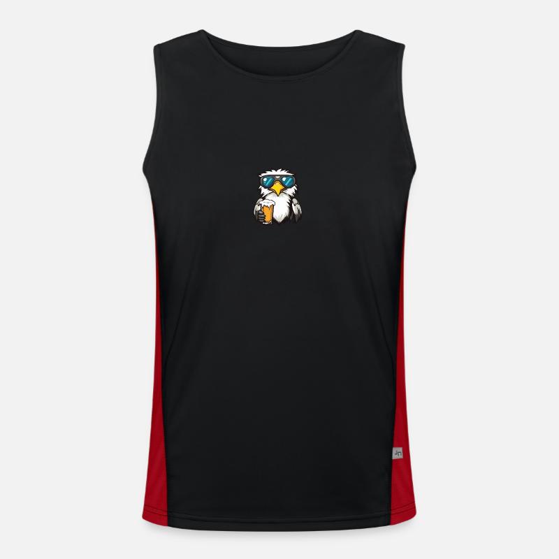 Adler Apres Ski Bier Funktionelles Kontrast-Tank Top für Männer 