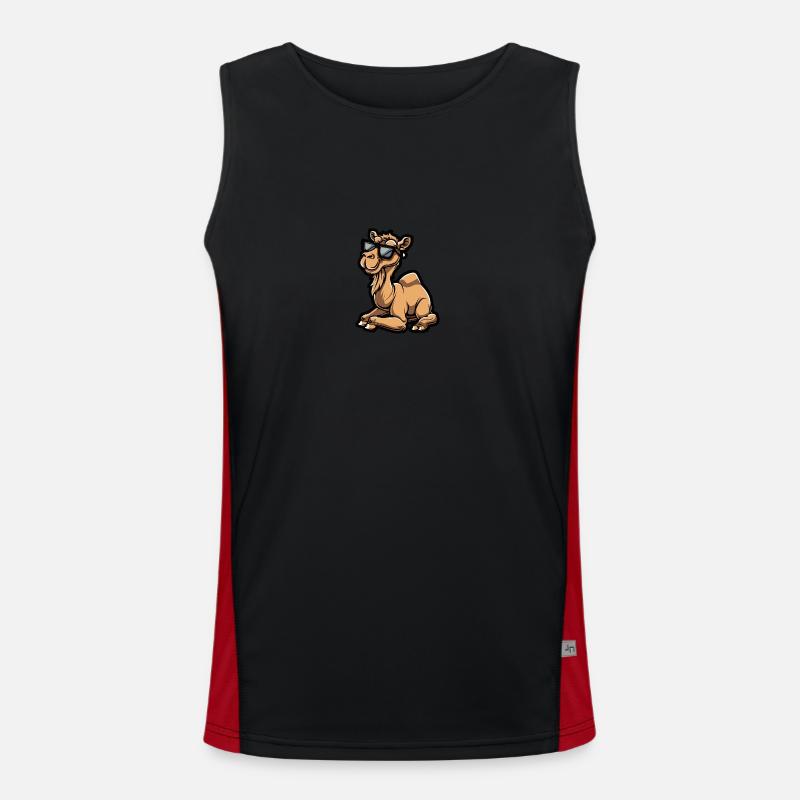 Camel Cool Comic Men's Functional Contrast Tank Top 