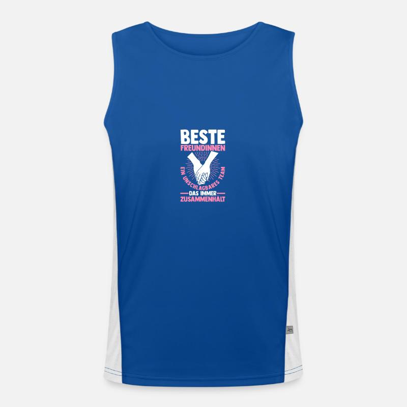 Beste Freundin Funktionelles Kontrast-Tank Top für Männer 