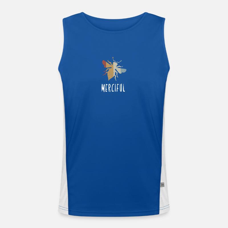 Retro Bee Merciful Biene Be Merciful Men's Functional Contrast Tank Top 