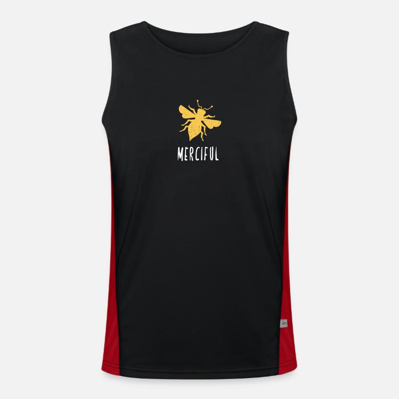 Yellow Bee Merciful Bee Be Merciful Men's Functional Contrast Tank Top 