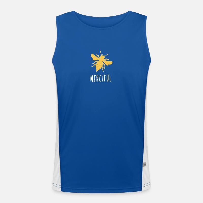 Yellow Bee Merciful Bee Be Merciful Men's Functional Contrast Tank Top 