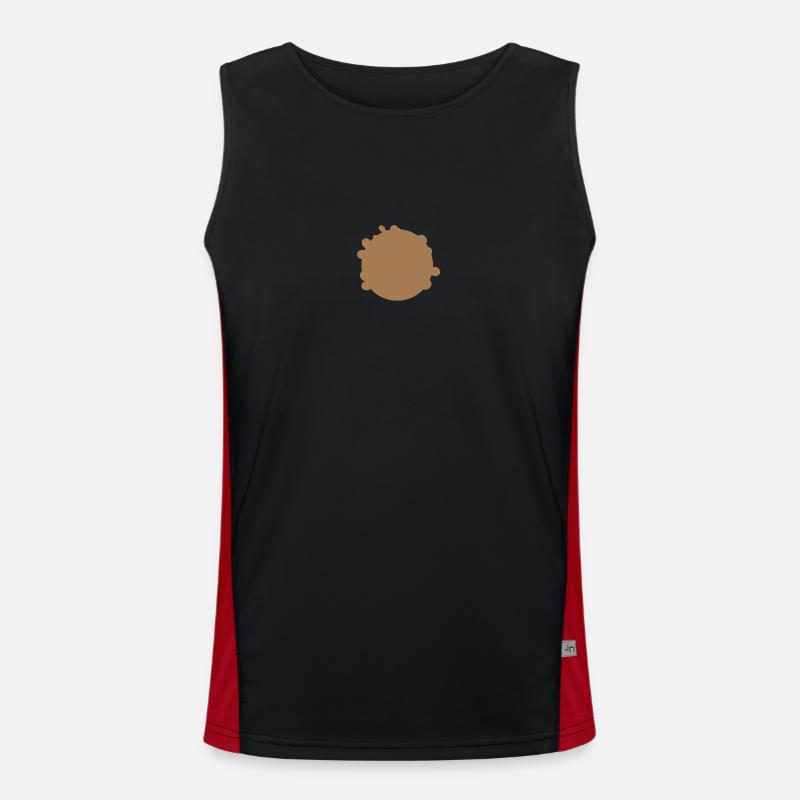 Coffee Men's Functional Contrast Tank Top 