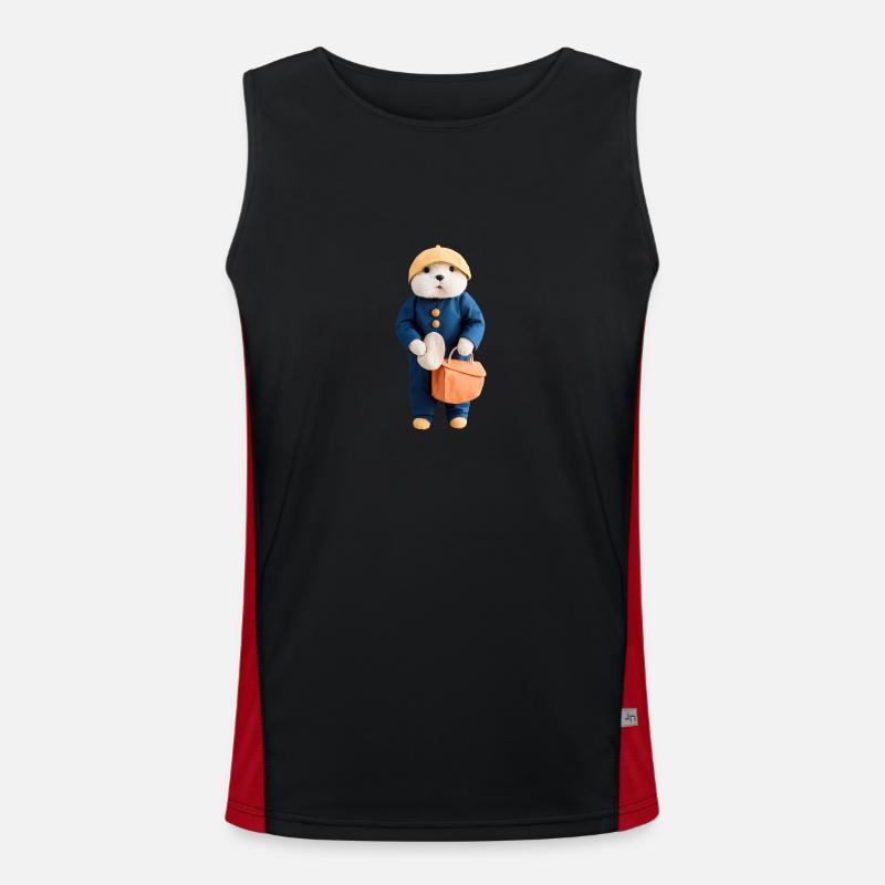 Erdmännchen Funktionelles Kontrast-Tank Top für Männer 