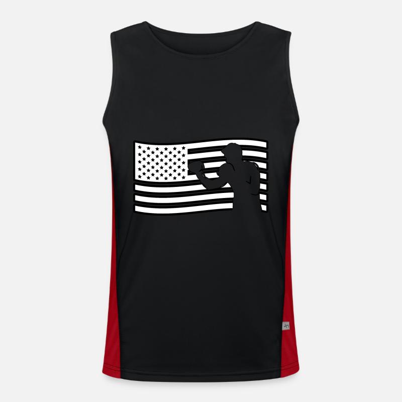 Boxen Funktionelles Kontrast-Tank Top für Männer 