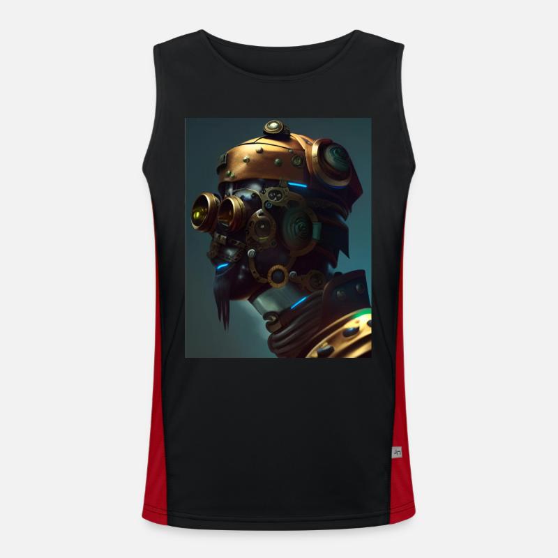 inspiration head Men's Functional Contrast Tank Top 