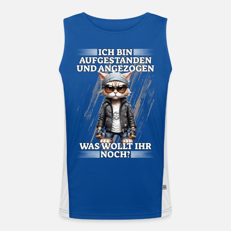 I got up and dressed Men's Functional Contrast Tank Top 