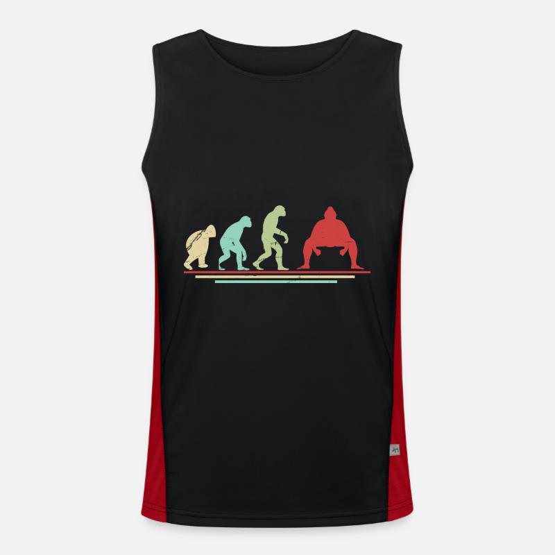 Sumo-Evolution Funktionelles Kontrast-Tank Top für Männer 