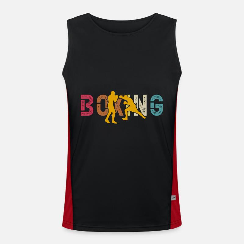 Boxen Funktionelles Kontrast-Tank Top für Männer 