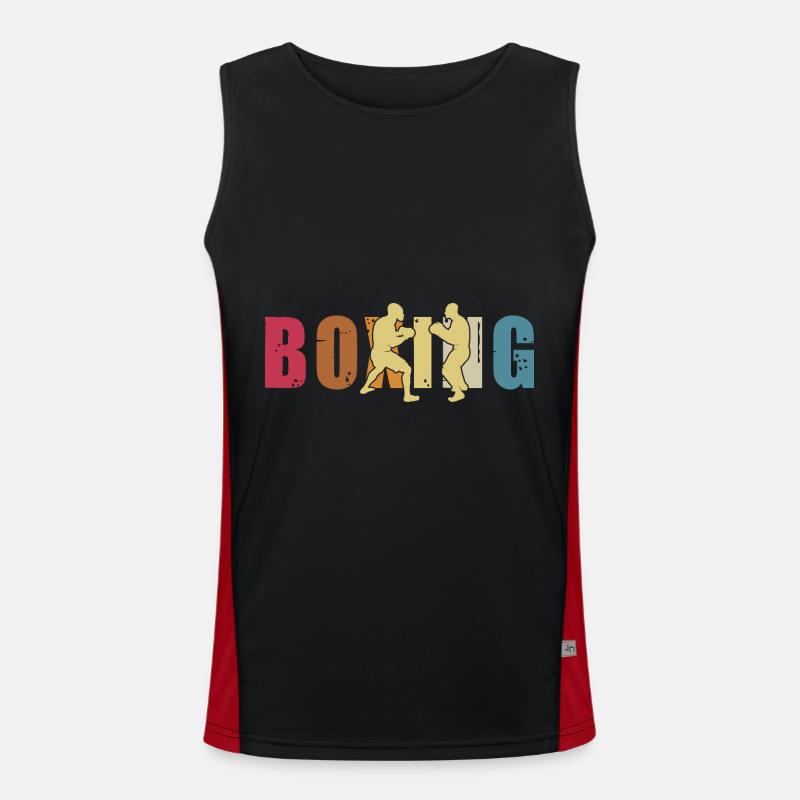 Boxen Funktionelles Kontrast-Tank Top für Männer 