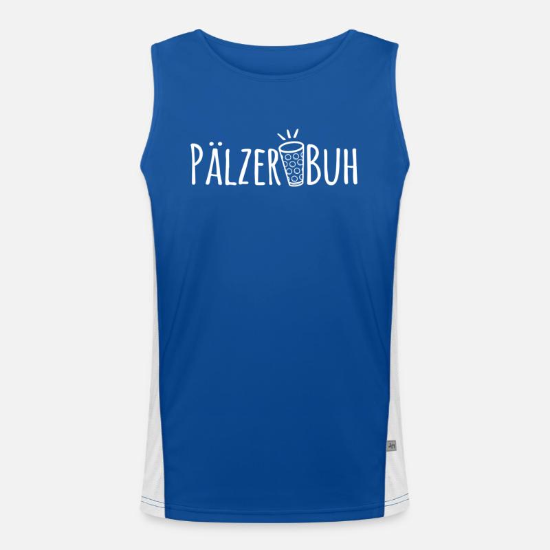 Pälzer Buh Pfälzer Buh Pfälzer Bub Pfälzer Bu Funktionelles Kontrast-Tank Top für Männer 