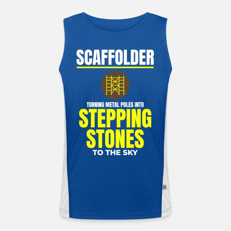 Plate-forme d’échafaudage d’échafaudage de constructeur d’échafaudages Débardeur respirant contrasté Homme 