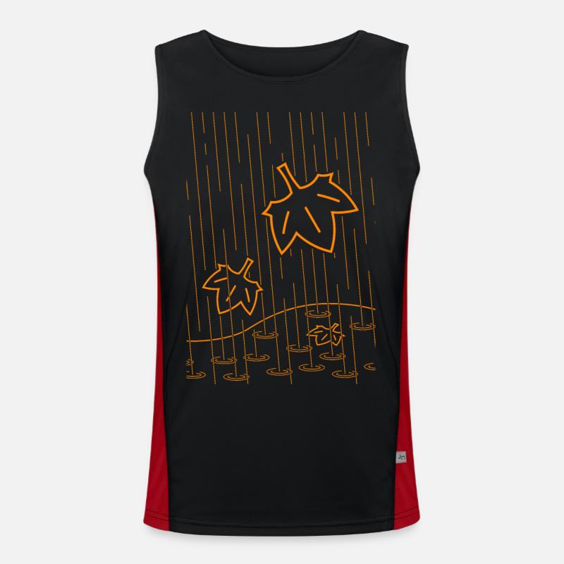 Rainy Autumn Men's Functional Contrast Tank Top 
