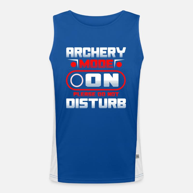 Archery Mode On Please Do Not Disturb Funktionelles Kontrast-Tank Top für Männer 