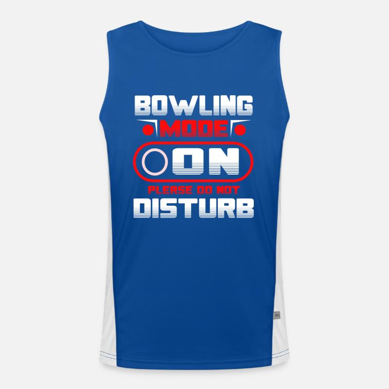 Bowling Mode On Please Do Not Disturb Funktionelles Kontrast-Tank Top für Männer 