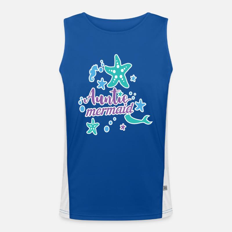 Auntie Mermaid Men's Functional Contrast Tank Top 