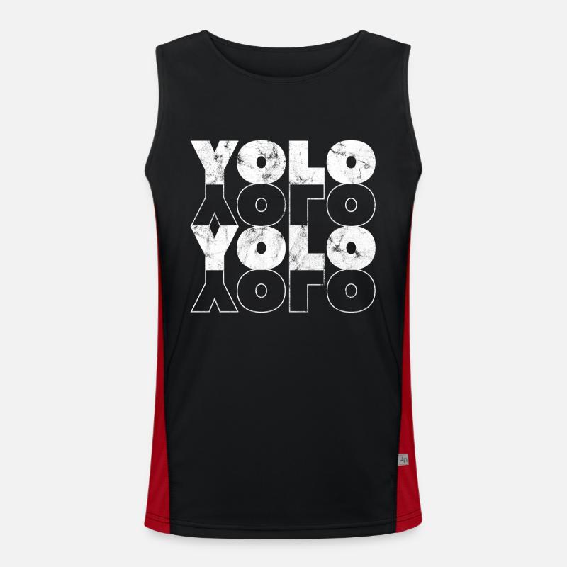 YOLO ! On ne vit qu'une fois - Expression Vie Débardeur respirant contrasté Homme 