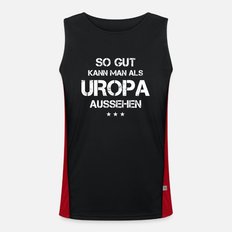 Uropa Geschenk Funktionelles Kontrast-Tank Top für Männer 