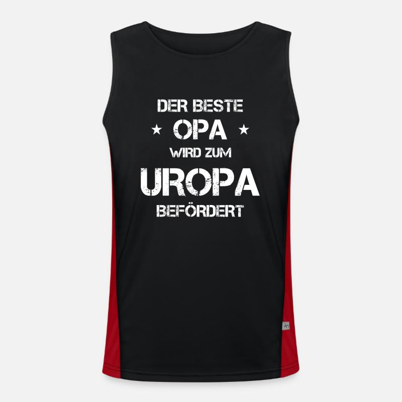 Uropa Geschenk Funktionelles Kontrast-Tank Top für Männer 