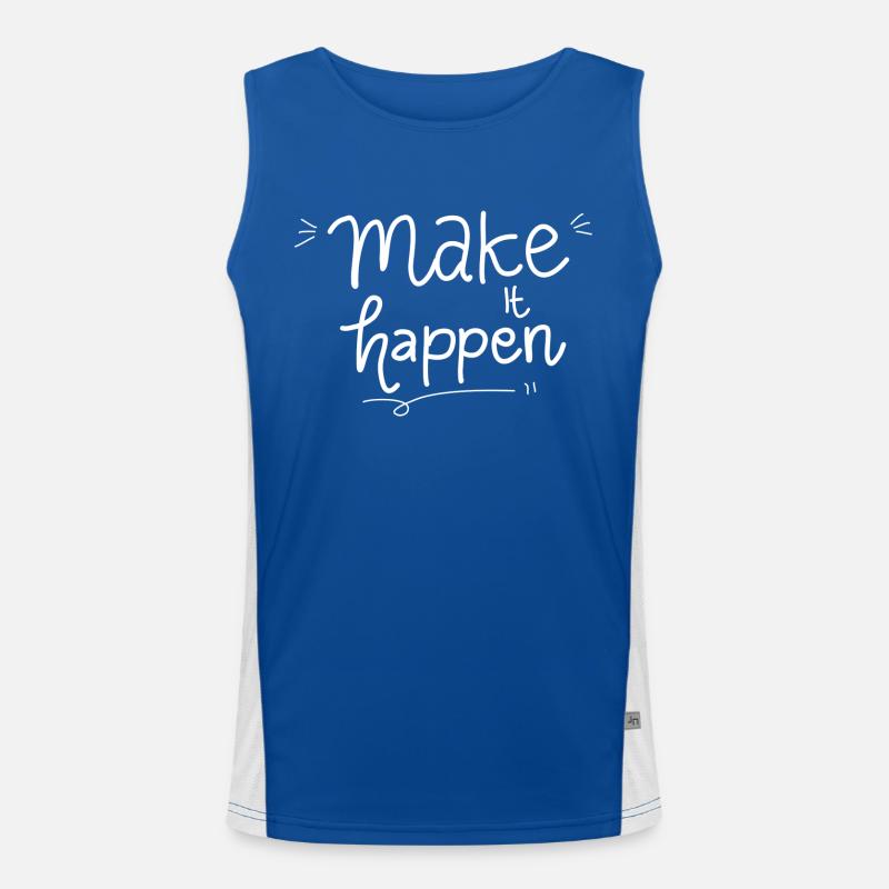 Make It Happen Men's Functional Contrast Tank Top 