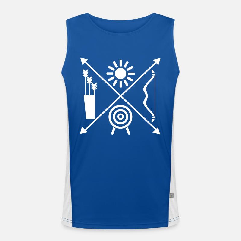 Bogenschießen Funktionelles Kontrast-Tank Top für Männer 