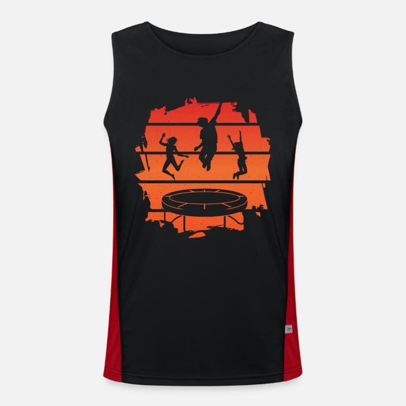Trampolin Funktionelles Kontrast-Tank Top für Männer 