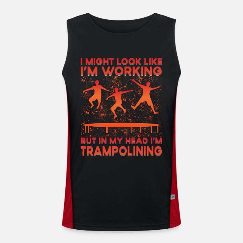 Trampolin Funktionelles Kontrast-Tank Top für Männer 