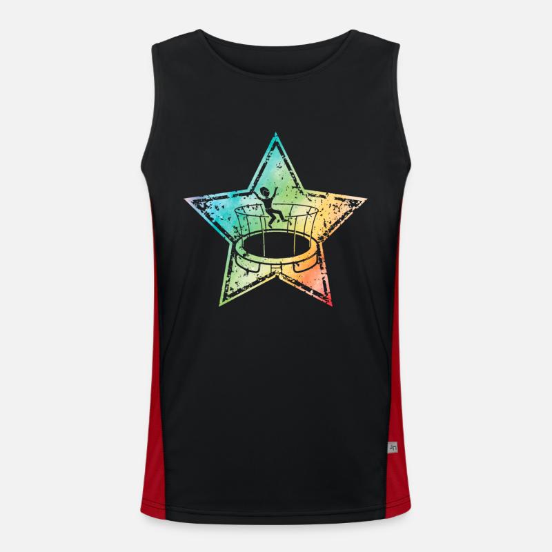 Trampolin Funktionelles Kontrast-Tank Top für Männer 