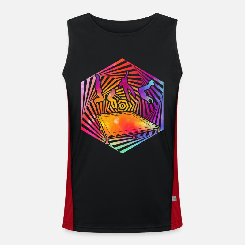 Trampolin Funktionelles Kontrast-Tank Top für Männer 
