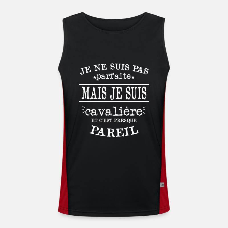 Je Suis Cavalière Parfaite Débardeur respirant contrasté Homme 