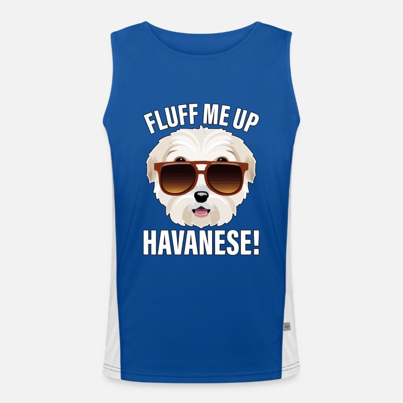 Fluff me up Havanese Men's Functional Contrast Tank Top 