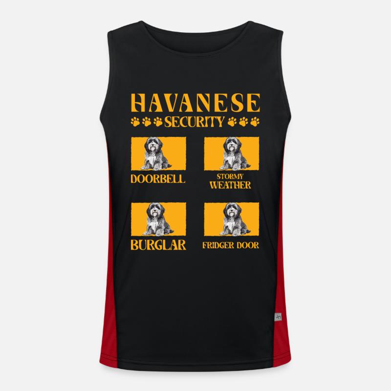 Havanese Security Funktionelles Kontrast-Tank Top für Männer 