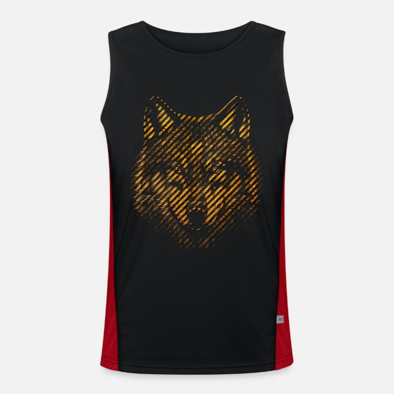 Wolf Men's Functional Contrast Tank Top 