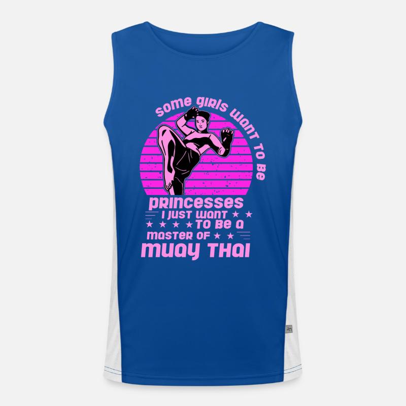 Manche Mädchen wollen Prinzessinnen sein, ich will einfach nur sein Funktionelles Kontrast-Tank Top für Männer 