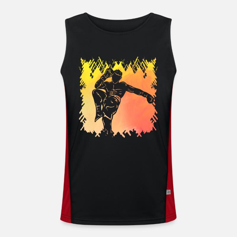 Muay Thai Funktionelles Kontrast-Tank Top für Männer 