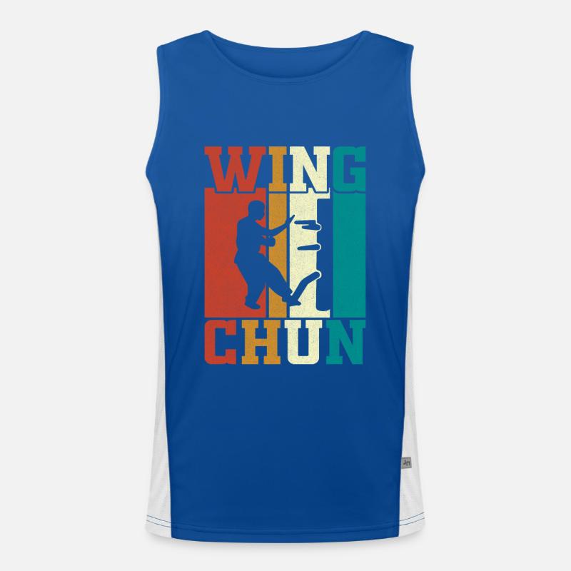 Wing Chun Funktionelles Kontrast-Tank Top für Männer 