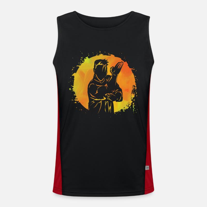 Wing Chun Débardeur respirant contrasté Homme 