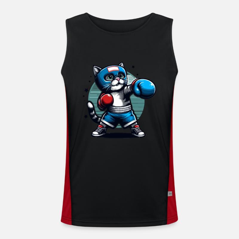 Chat de boxe Débardeur respirant contrasté Homme 