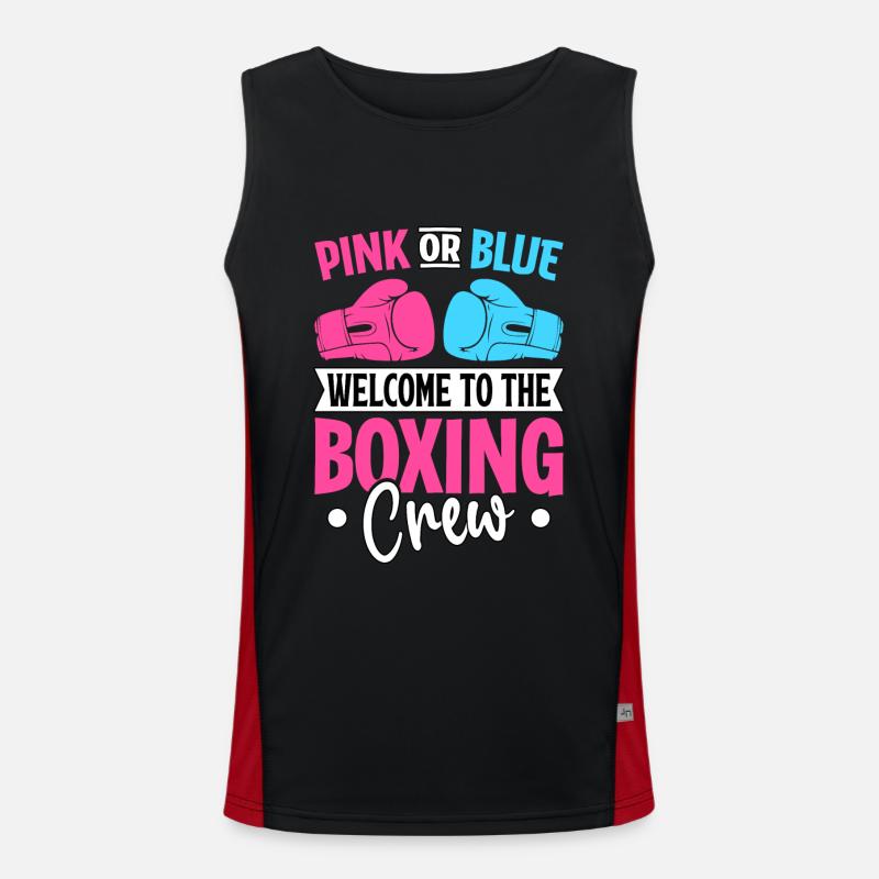 Pink oder Blau, willkommen in der Boxcrew Funktionelles Kontrast-Tank Top für Männer 