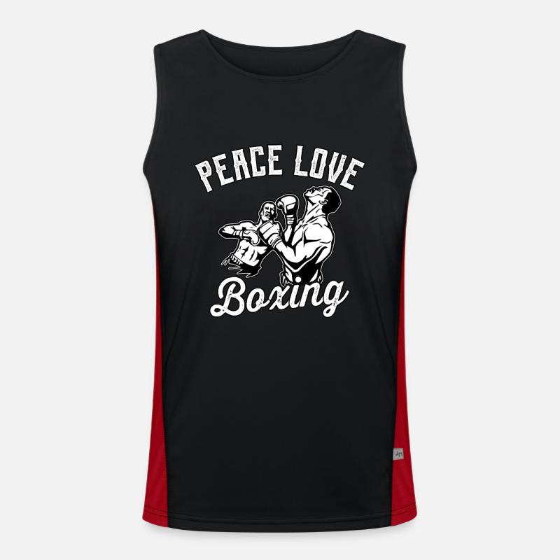 Boxe Peace Love Débardeur respirant contrasté Homme 