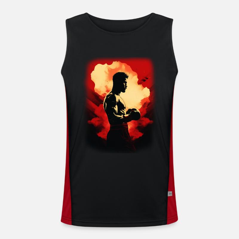 Boxe Débardeur respirant contrasté Homme 