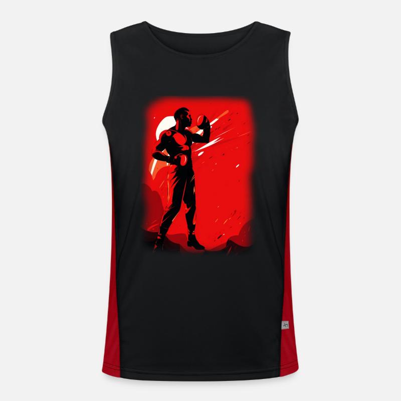 Boxe Débardeur respirant contrasté Homme 