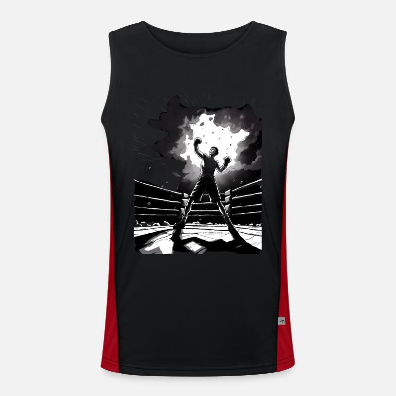 Boxe Débardeur respirant contrasté Homme 