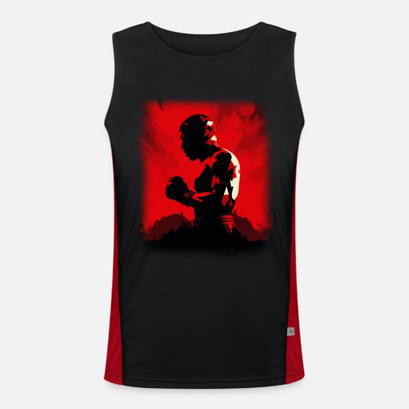 Boxen Funktionelles Kontrast-Tank Top für Männer 