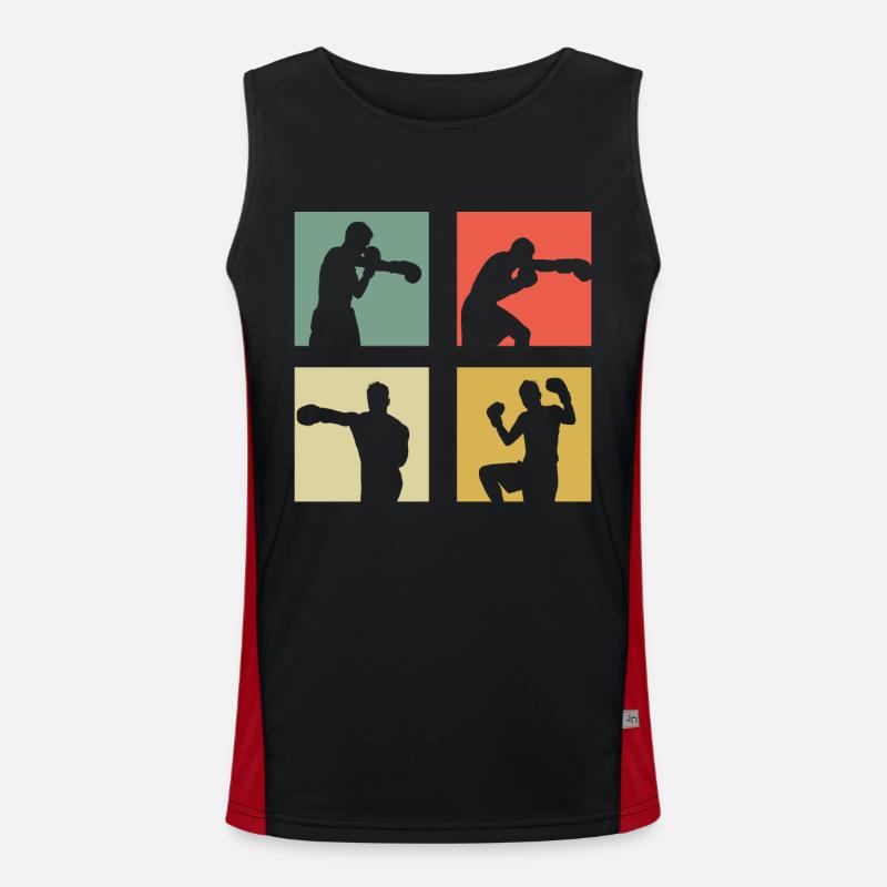 Boxen Funktionelles Kontrast-Tank Top für Männer 